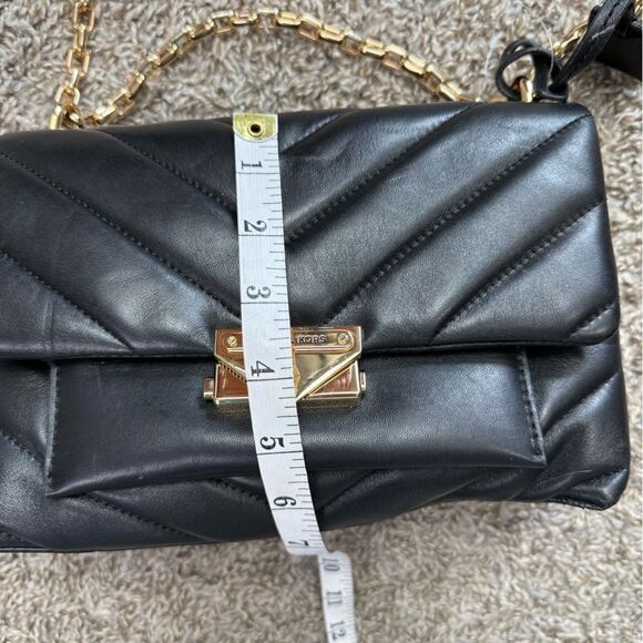 Michael Kors Ceece Black Quilted Shoulder Bag - Picture 4 of 12